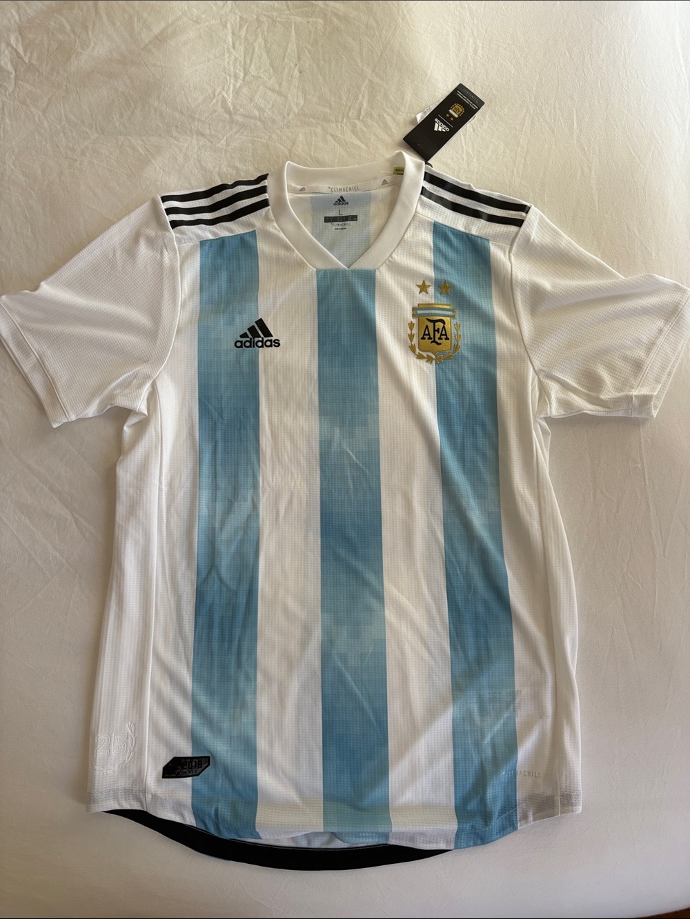 adidas Argentina National Team Jersey - White & Light Blue